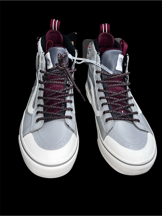 Vans Other - Vans Men's All Track Gray and Burgundy High-Top Sneakers size 8.5